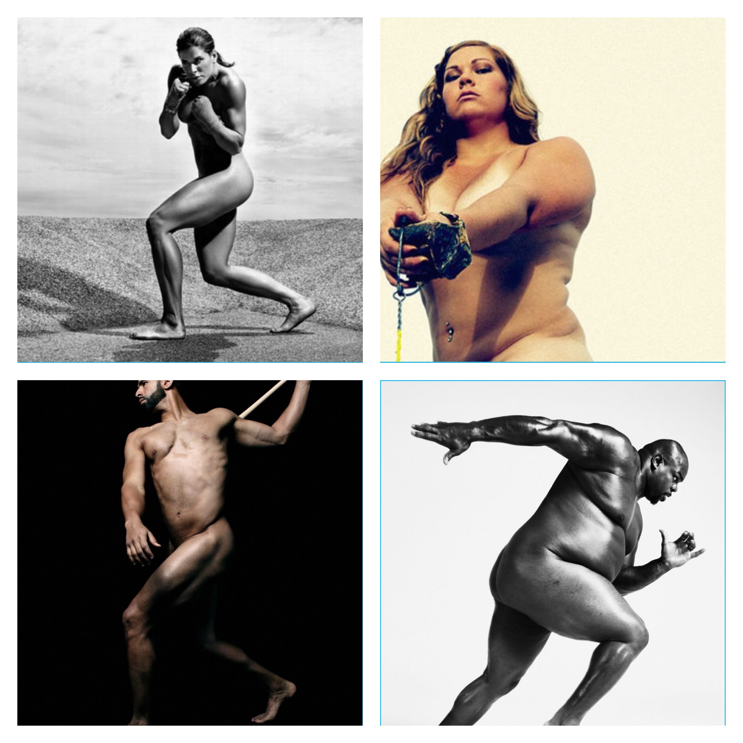 ESPN Nude athlete shoots from top right (pro boxer danyelle wolf, olympic s...